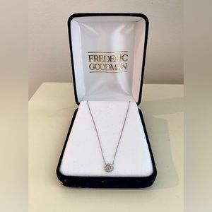 Silver Pendant Diamond Necklace